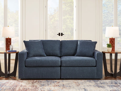 Modmax Ink 2-Piece Modular Next-Gen Nuvella™ Performance Fabric Loveseat by Ashley at Eve Furniture