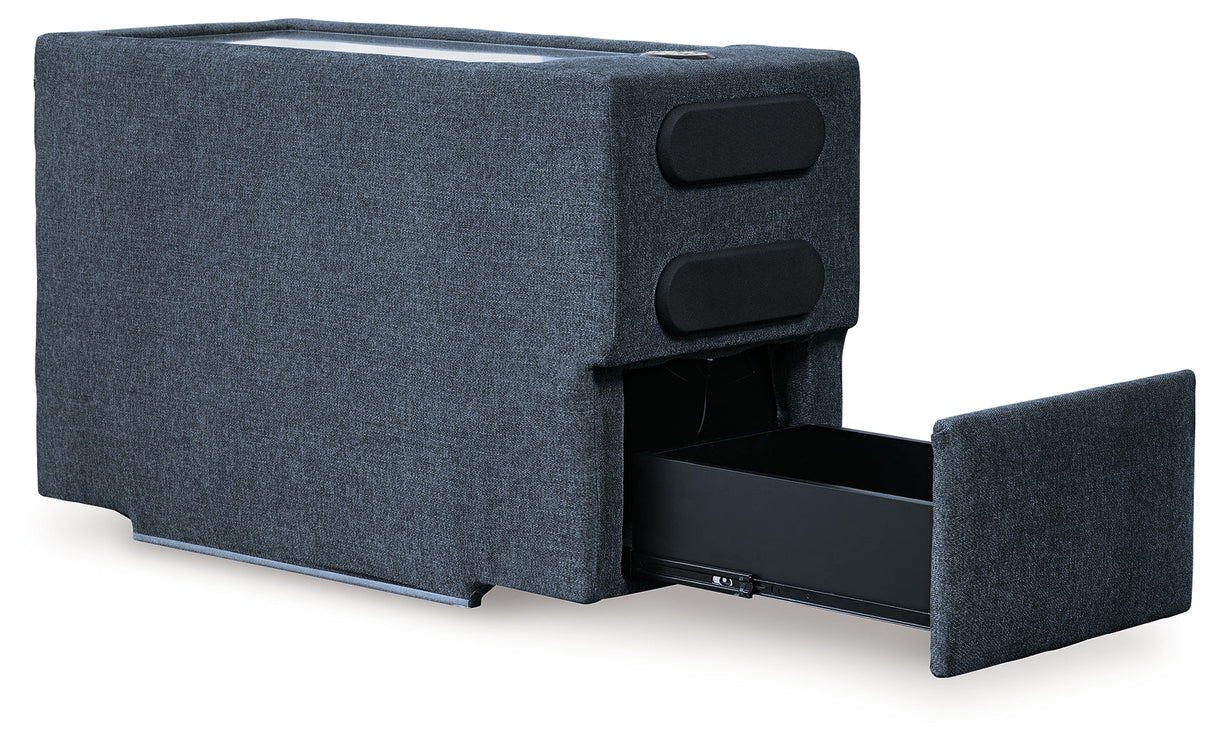 Modmax Ink 3-Piece Sectional and 2 Ottomans by Ashley at Eve Furniture