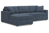 Modmax Ink 3-Piece Sectional with LAF Chaise by Ashley at Eve Furniture