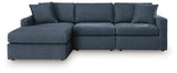 Modmax Ink 3-Piece Sectional with LAF Storage Chaise by Ashley at Eve Furniture