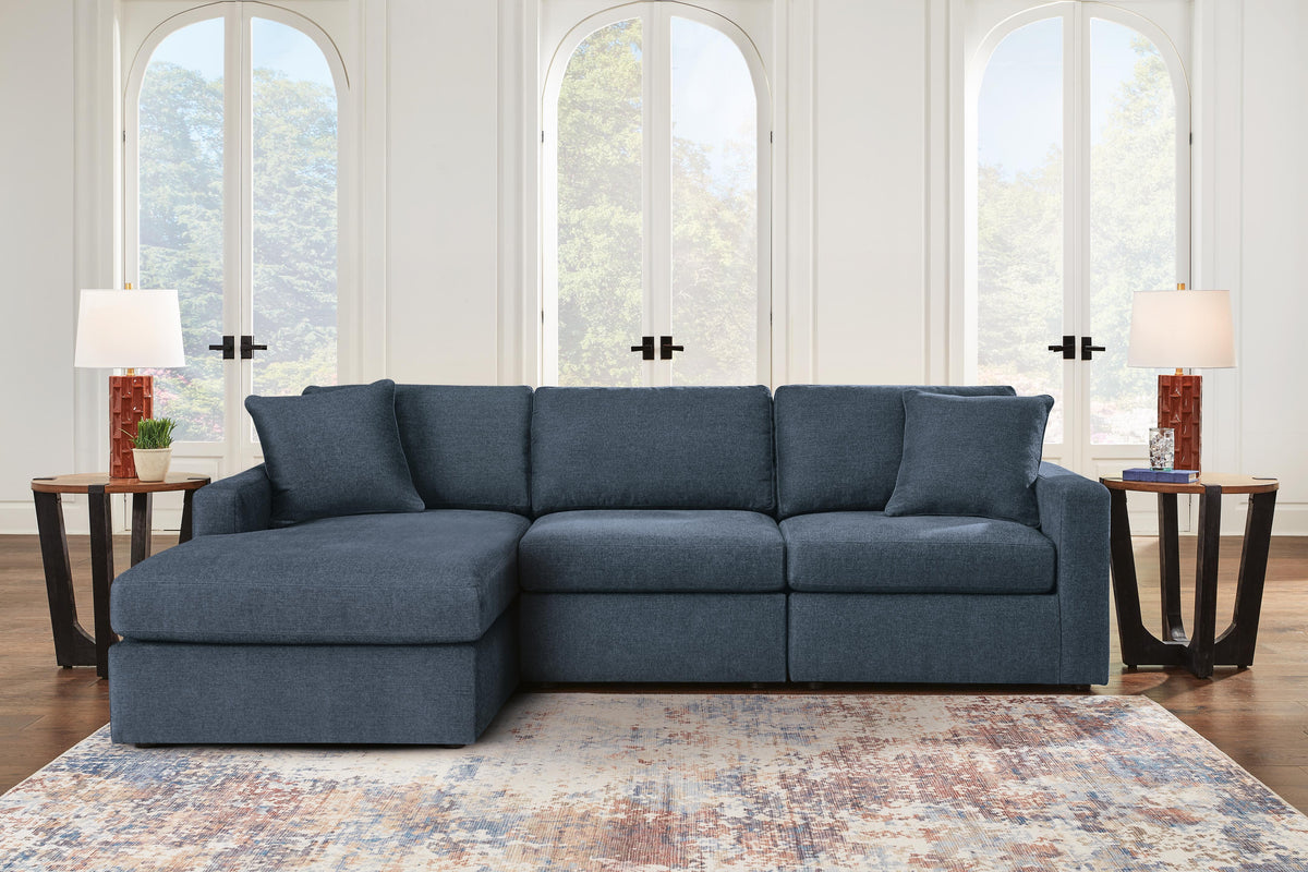 Modmax Ink 3-Piece Sectional with LAF Storage Chaise by Ashley at Eve Furniture
