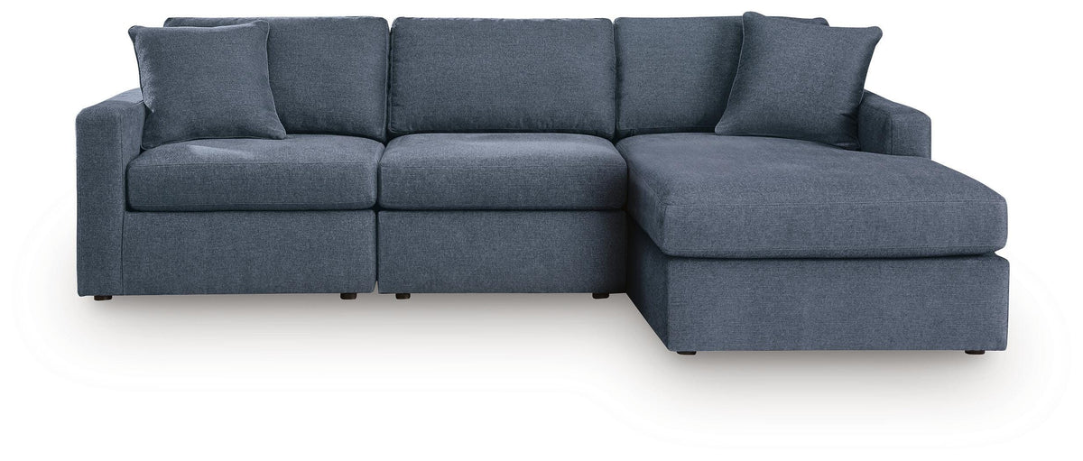 Modmax Ink 3-Piece Sectional with RAF Storage Chaise by Ashley at Eve Furniture