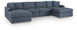 Modmax Ink 4-Piece Double Storage Chaise Sectional by Ashley at Eve Furniture
