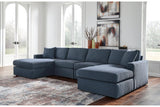 Modmax Ink 4-Piece Performance Fabric Double Chaise Sectional by Ashley at Eve Furniture