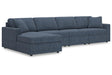 Modmax Ink 4-Piece Sectional with LAF Chaise by Ashley at Eve Furniture