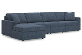 Modmax Ink 4-Piece Sectional with LAF Chaise by Ashley at Eve Furniture
