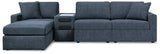 Modmax Ink 4-Piece Sectional with Ottoman by Ashley at Eve Furniture