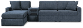 Modmax Ink 4-Piece Sectional with Ottoman by Ashley at Eve Furniture