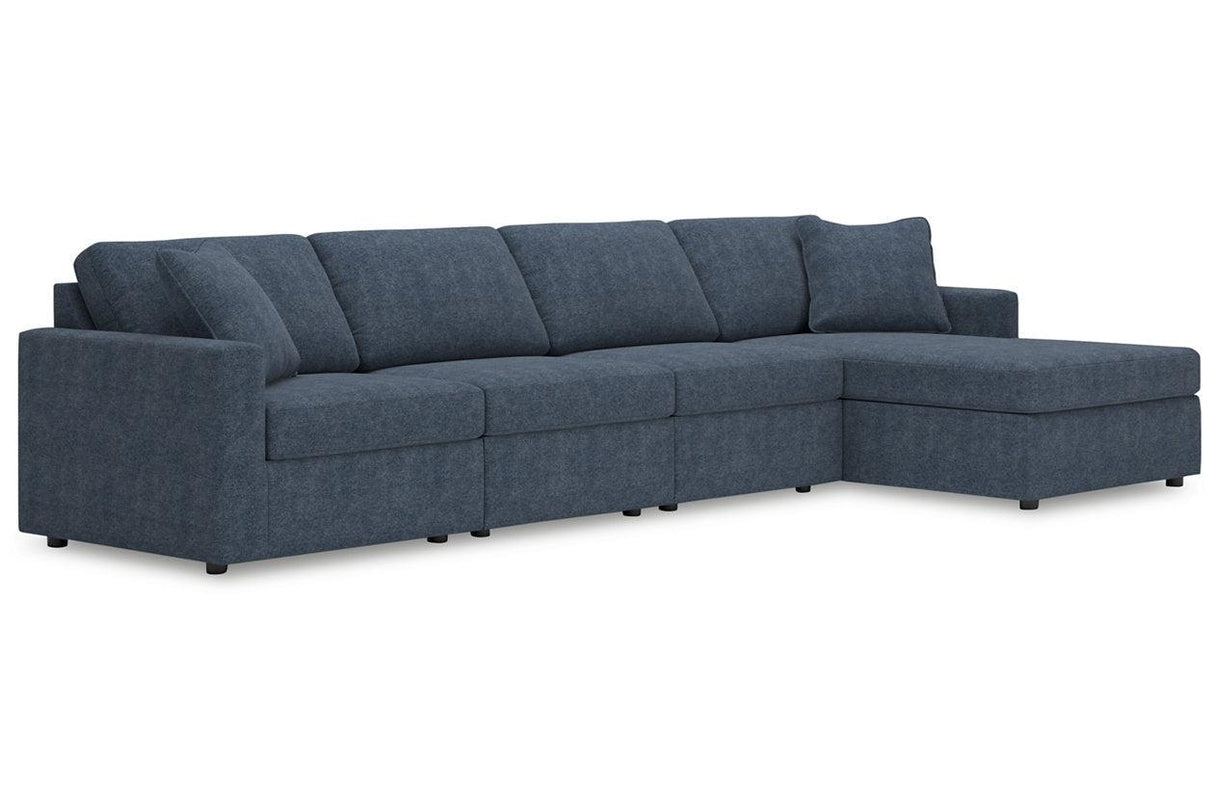 Modmax Ink 4-Piece Sectional with RAF Chaise by Ashley at Eve Furniture