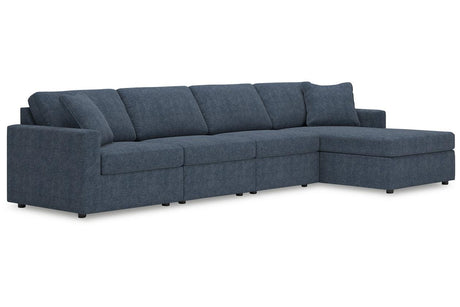Modmax Ink 4-Piece Sectional with RAF Chaise by Ashley at Eve Furniture