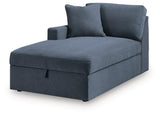Modmax Ink 5-Piece Double Storage Chaise Sectional with Audio Consoles by Ashley at Eve Furniture