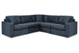 Modmax Ink 5-Piece Performance Fabric Modular Sectional by Ashley at Eve Furniture