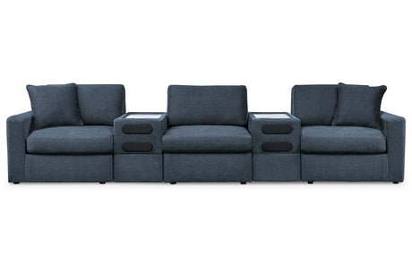 Modmax Ink 5-Piece Performance Fabric Modular Sectional by Ashley at Eve Furniture