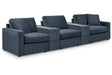 Modmax Ink 5-Piece Performance Fabric Modular Sectional by Ashley at Eve Furniture
