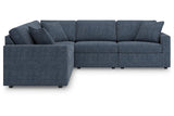 Modmax Ink 5-Piece Performance Fabric Modular Sectional by Ashley at Eve Furniture