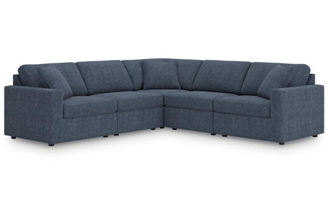 Modmax Ink 5-Piece Sectional and Swivel Glider Recliner by Ashley at Eve Furniture