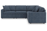 Modmax Ink 5-Piece Sectional and Swivel Glider Recliner by Ashley at Eve Furniture