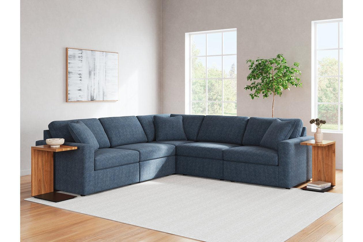 Modmax Ink 5-Piece Sectional and Swivel Glider Recliner by Ashley at Eve Furniture
