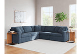 Modmax Ink 5-Piece Sectional and Swivel Glider Recliner by Ashley at Eve Furniture