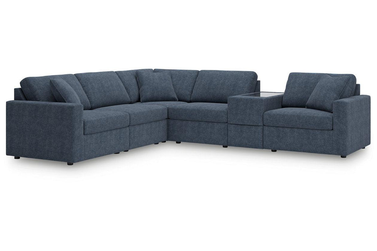 Modmax Ink 6-Piece Performance Fabric Modular Sectional by Ashley at Eve Furniture