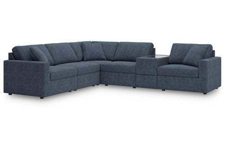 Modmax Ink 6-Piece Performance Fabric Modular Sectional by Ashley at Eve Furniture