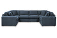 Modmax Ink 6-Piece Performance Fabric Modular Sectional by Ashley at Eve Furniture