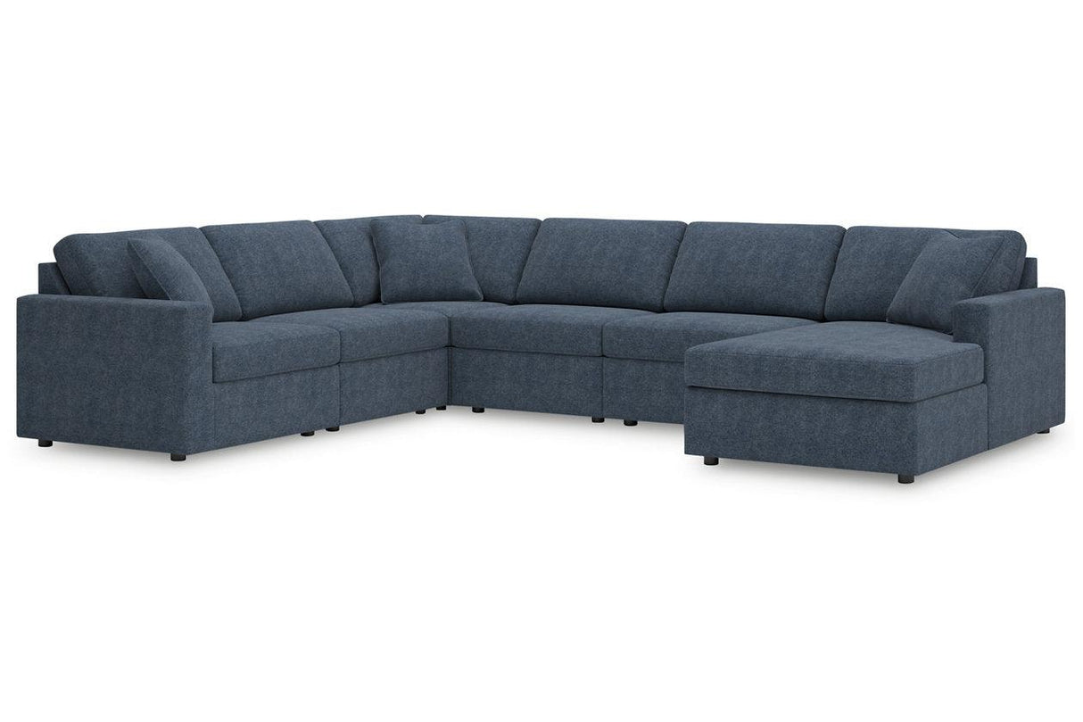 Modmax Ink 6-Piece Performance Fabric RAF Sectional by Ashley at Eve Furniture