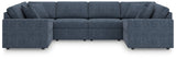 Modmax Ink 6-Piece Sectional with Ottoman by Ashley at Eve Furniture