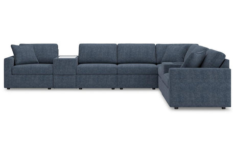 Modmax Ink 8-Piece Performance Fabric Sectional by Ashley at Eve Furniture