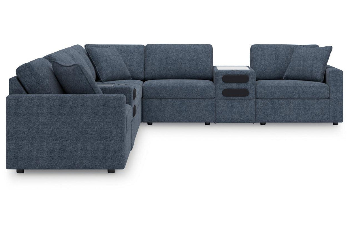 Modmax Ink 8-Piece Performance Fabric Sectional by Ashley at Eve Furniture