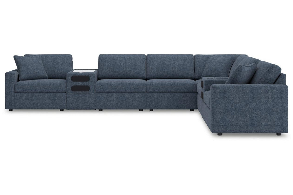 Modmax Ink 8-Piece Performance Fabric Sectional by Ashley at Eve Furniture