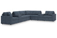 Modmax Ink 8-Piece Performance Fabric Sectional by Ashley at Eve Furniture