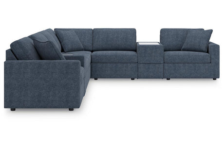 Modmax Ink 8-Piece Performance Fabric Sectional by Ashley at Eve Furniture