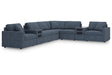 Modmax Ink 8-Piece Performance Fabric Sectional by Ashley at Eve Furniture