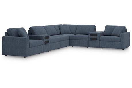 Modmax Ink 8-Piece Performance Fabric Sectional by Ashley at Eve Furniture