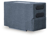 Modmax Ink 8-Piece Sectional with Storage Chaise with Audio Consoles by Ashley at Eve Furniture