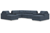 Modmax Ink 8-Piece Sectional with two Chaise by Ashley at Eve Furniture