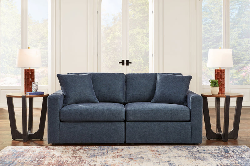 Modmax Ink Sofa and Loveseat with Storage Console by Ashley at Eve Furniture