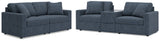 Modmax Ink Sofa and Loveseat with Storage Console by Ashley at Eve Furniture