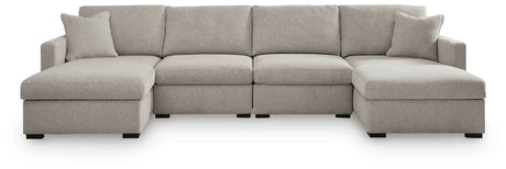 ModMax Luxe Flint 4-Piece Double Chaise Sectional by Ashley at Eve Furniture