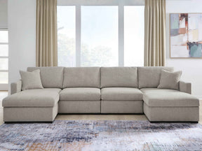 ModMax Luxe Flint 4-Piece Double Chaise Sectional by Ashley at Eve Furniture
