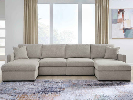 ModMax Luxe Flint 4-Piece Double Chaise Sectional by Ashley at Eve Furniture