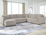 ModMax Luxe Flint 5-Piece Sectional with Chaise and Pop Up Sleeper by Ashley at Eve Furniture