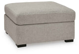 ModMax Luxe Flint Oversized Accent Ottoman by Ashley at Eve Furniture