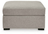 ModMax Luxe Flint Oversized Accent Ottoman by Ashley at Eve Furniture