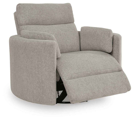 ModMax Luxe Flint Swivel Glider Power Recliner by Ashley at Eve Furniture