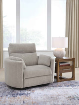 ModMax Luxe Flint Swivel Glider Power Recliner by Ashley at Eve Furniture