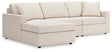 Modmax Oyster 3-Piece Sectional Sofa Storage Chaise by Ashley at Eve Furniture