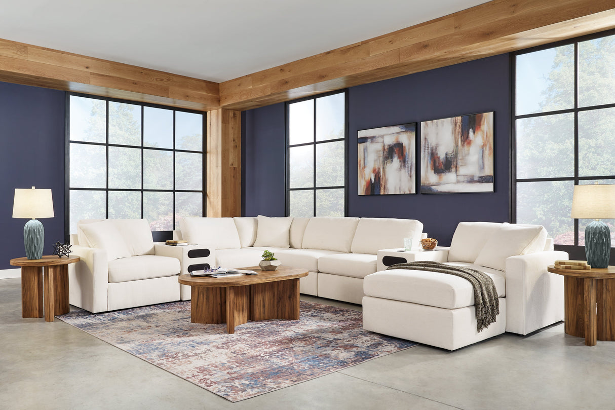 Modmax Oyster 4-Piece Sectional with Ottoman by Ashley at Eve Furniture