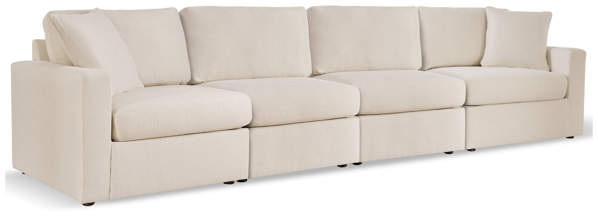 Modmax Oyster 4-Piece Sectional with Ottoman by Ashley at Eve Furniture